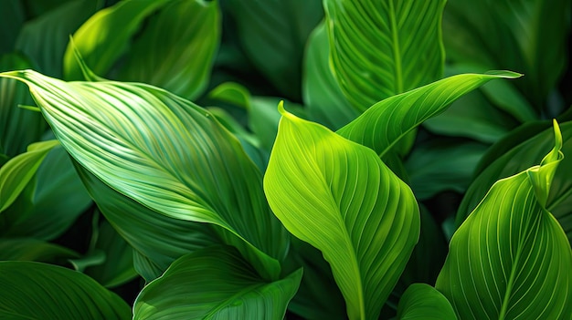 Texture des feuilles de Spathiphyllum IA générative