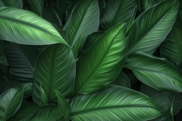Texture des feuilles tropicalesNature abstraiteTexture de feuilles vertesArrière-planImage peut être utilisée pour le papier peint