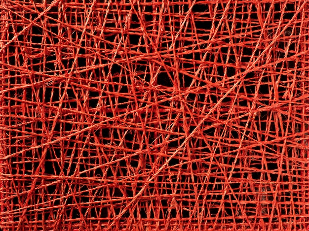 texture de fil rouge abstraite des lignes irrégulières