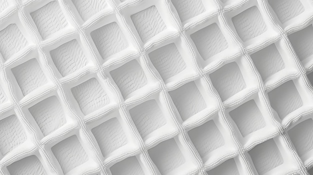 Texture de fil de serviette de gaufre blanche vectorielle intuitive avec un thème clair et un espace génératif AI