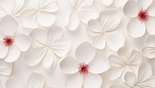 Texture des fleurs de fond blanc