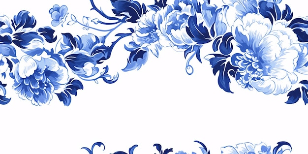 Texture florale de style chinois classique illustration de concept de décoration d'art classique