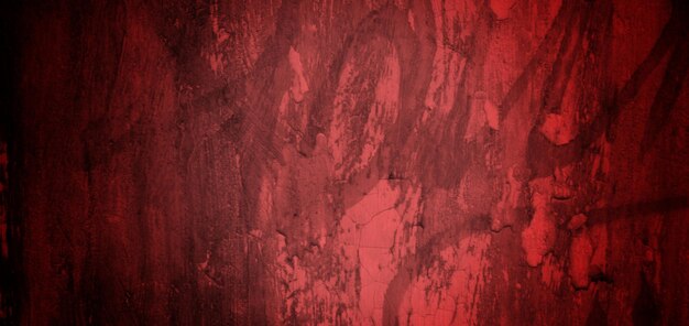 Texture de fond abstrait grunge rouge effrayant murs de fond de mur rouge foncé pleins de rayures et de taches