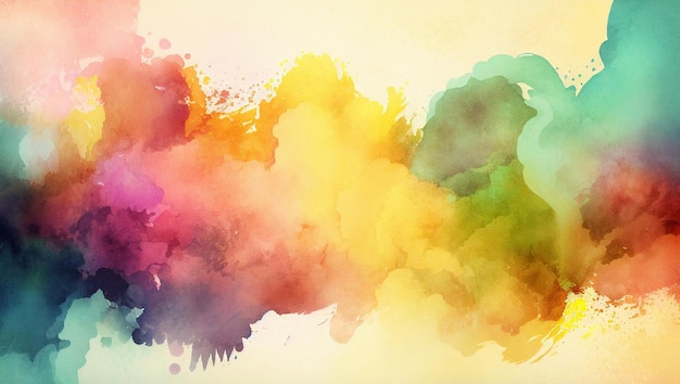 Une texture de fond abstraite aquarelle colorée