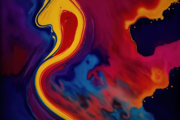 Texture de fond abstraite éclats iridescents formes tourbillonnantes générative ai