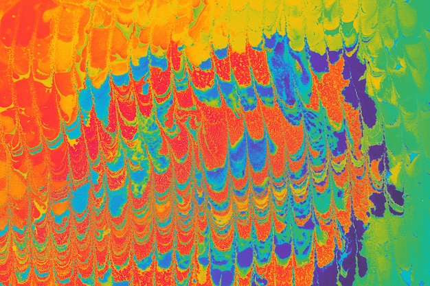 Texture de fond abstraite avec peinture marbrée Ebru avec motifs circulaires