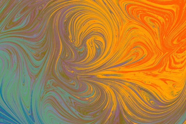 Texture de fond abstraite avec peinture marbrée Ebru avec motifs circulaires