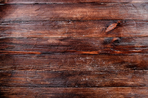 Texture de fond en bois brun vintage. Vieux mur en bois peint