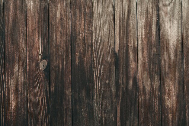 Texture de fond en bois brun vintage. Vieux mur en bois peint