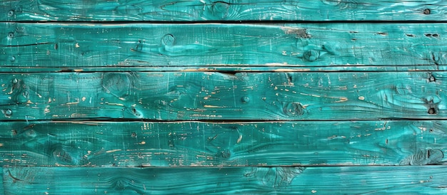 Texture de fond en bois peint en vert turquoise ou turquoise