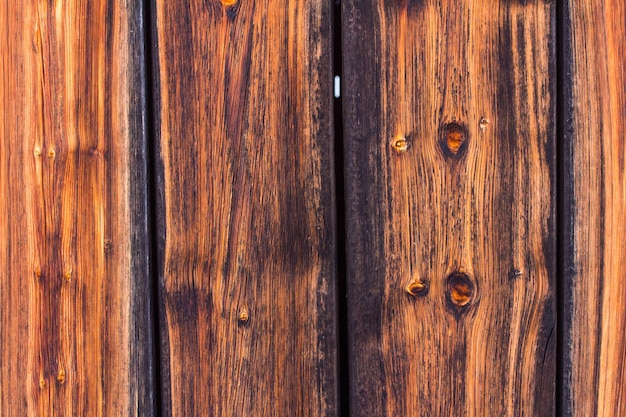 Texture de fond en bois rustique Gros plan de vieilles planches de bois