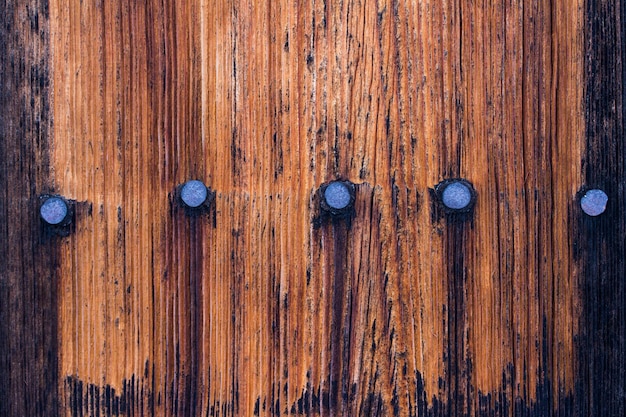 Texture de fond en bois rustique Gros plan de vieilles planches de bois