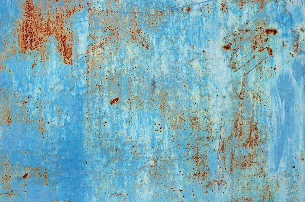 Texture de fond de couleur bleu acier vieux métal