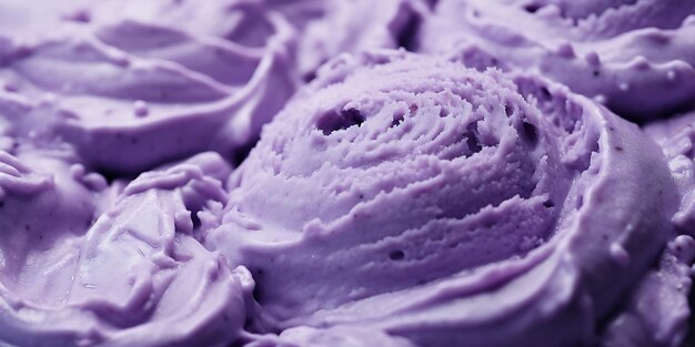 Photo texture de fond de crème glacée ube