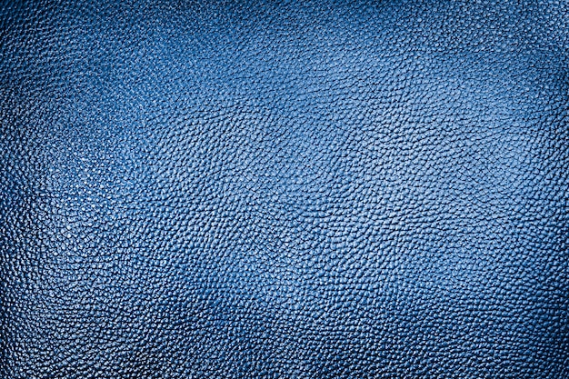 Texture de fond en cuir bleu classique.