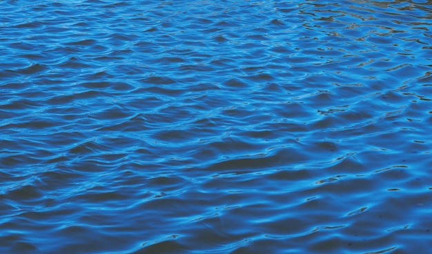 Texture et fond d'eau de mer bleue