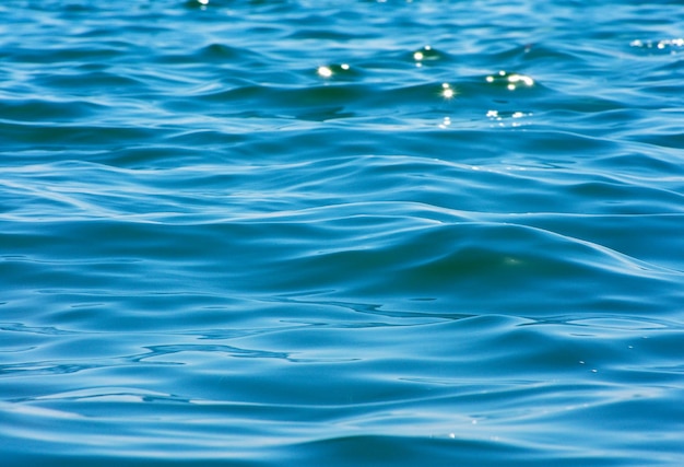 Texture de fond de l'eau de mer bleue