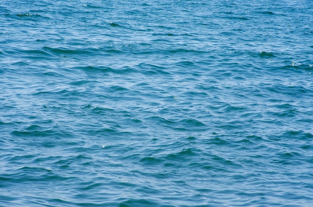 Texture de fond de l'eau de mer bleue