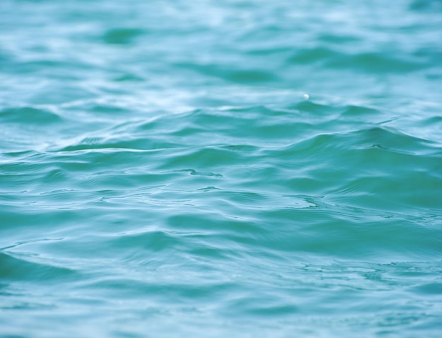 Texture de fond d'eau de mer bleue