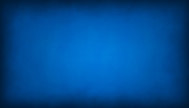 Photo texture de fond grunge bleu abstrait, illustration, texture floue douce au centre avec fond bleu élégant simple et vierge