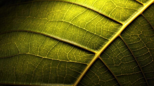 Texture de fond macro structure de la feuille verte