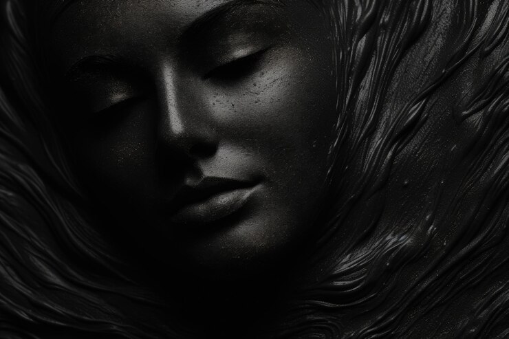 Texture de fond de masque magnétique noir
