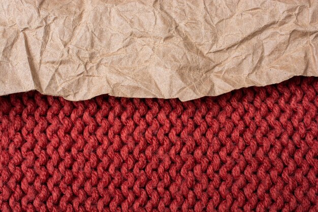 Texture de fond de matière textile laine tricotée