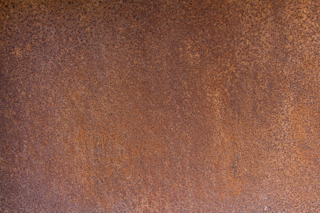 Texture de fond en métal marron, plaque vintage en métal avec quelques rayures anciennes