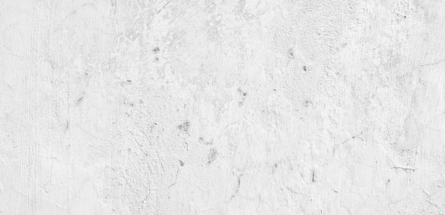 Texture de fond de mur blanc avec plâtre Fond de design d'intérieur de bannière de mur de béton blanc