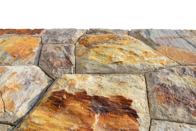 Texture et fond de mur en pierre brune