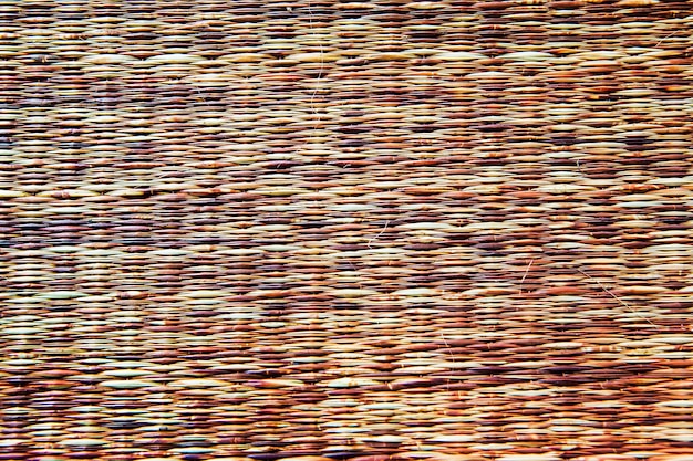 Photo texture de fond de natte de style thai natif tissé - fabriqué à partir de papyrus