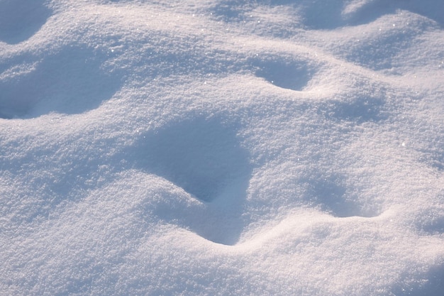 Texture de fond de neige fine blanche