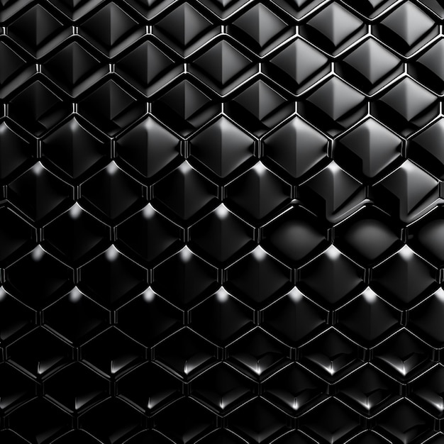 Texture de fond panoramique hexagonale en 3D