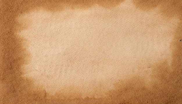 Une texture de fond de papier aquarelle brun tache brune