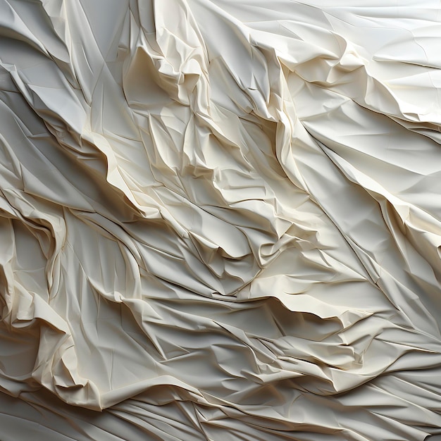 texture de fond de papier froissé avec un tissu de fond blanc