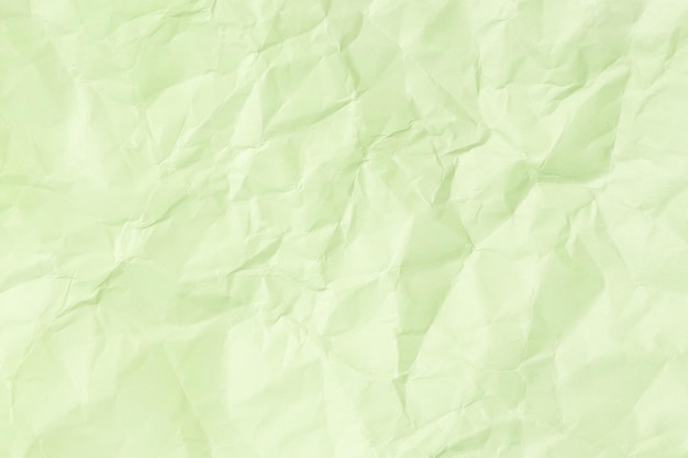 Texture de fond de papier froissé vert plein cadre