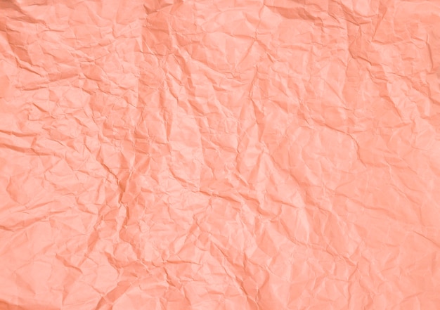 Texture de fond de papier rose pastel froissé