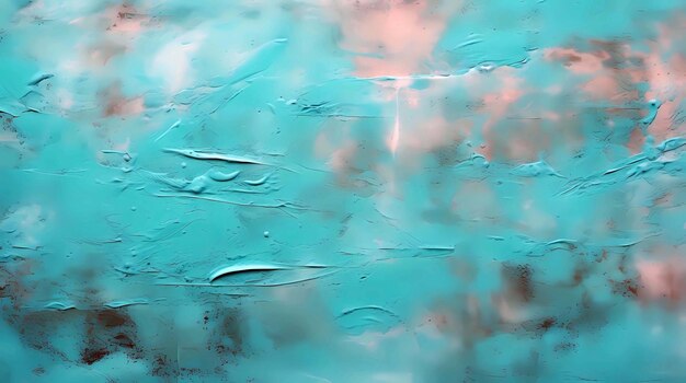 Texture de fond de peinture bleue et rose abstraite avec des coups de pinceau grunge