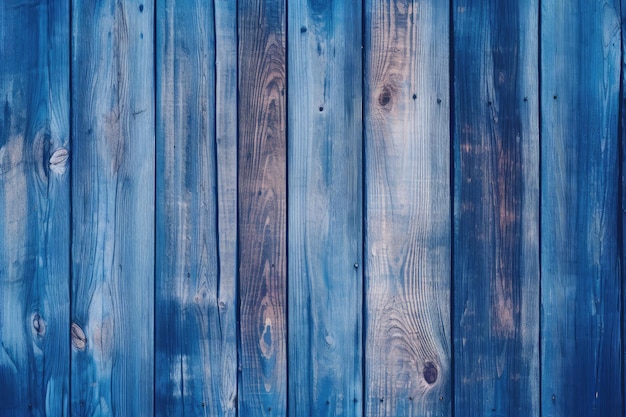 Texture de fond de planches de bois bleu