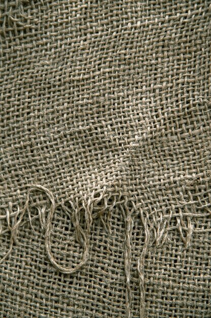 Texture de fond d'un sac de jute rugueux