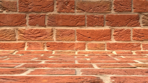 texture de fond de scène de studio de grandes briques rouges prête pour le produit