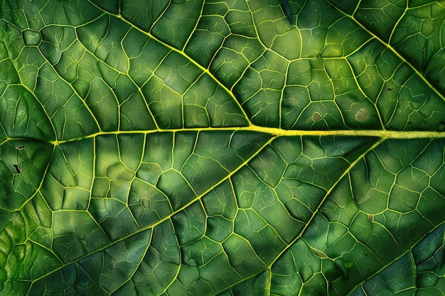 Texture de fond Structure de la feuille verte Photographie macro