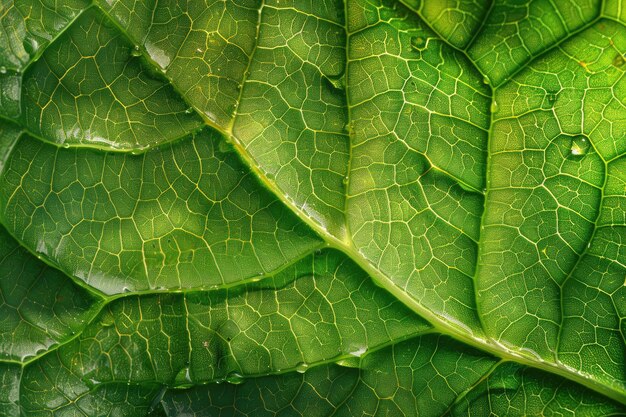 Photo texture de fond structure de la feuille verte photographie macro