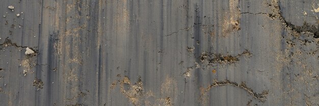 Texture de fond de la surface lisse du sable et de la terre. vue de dessus. bannière