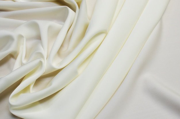 Photo texture de fond de tissu blanc