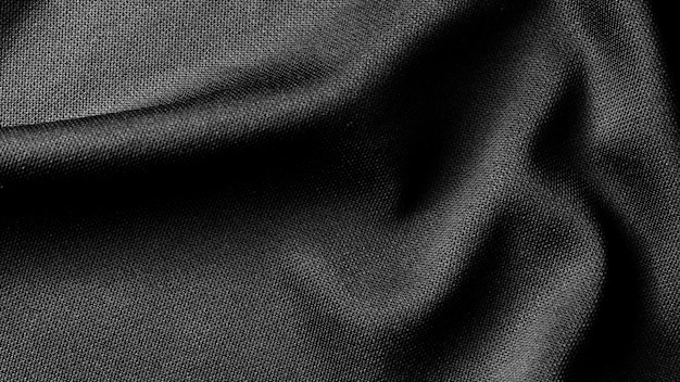 Texture de fond de tissu noir