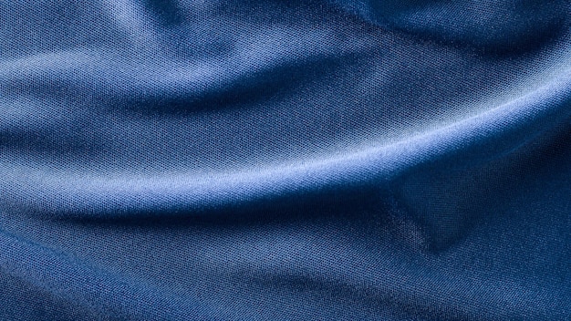 Texture de fond de tissu tissu bleu