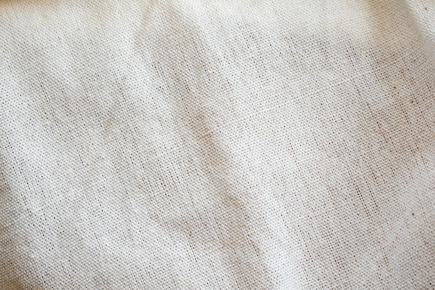 Texture de fond de tissu de tissu de calicot blanc