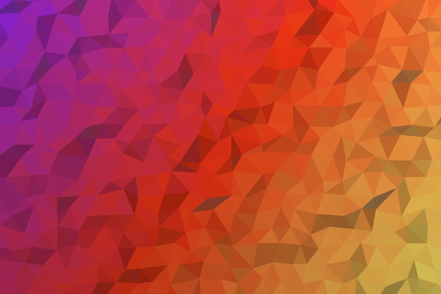 Texture de fond de triangles de couleur dégradé abstrait Low Poly rendu 3d