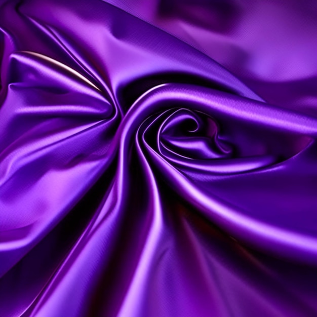 La texture de fond des vagues de tissu violet